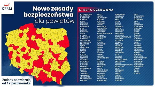 czerwona mapa